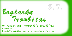 boglarka trombitas business card